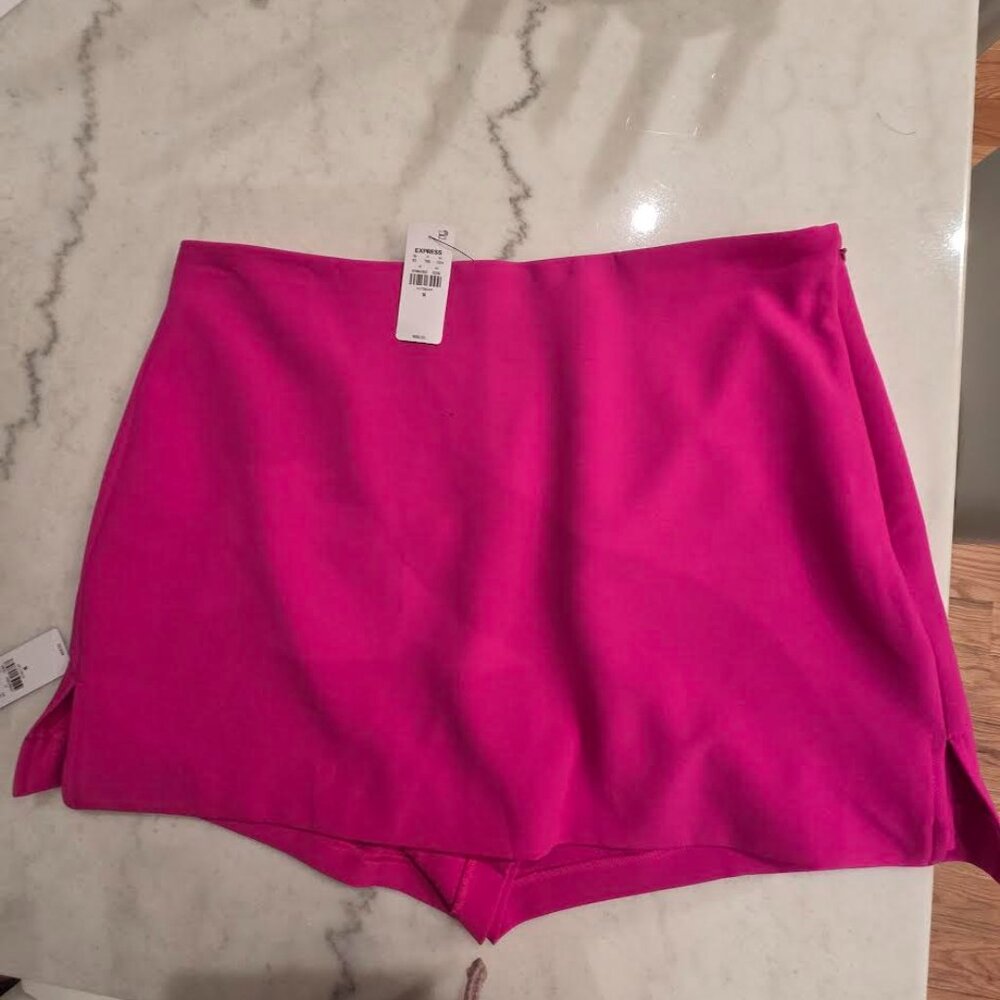Express Hot Pink Mini Skort